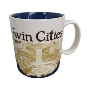 Starbucks City Icon Series 2010 TWIN CITIES Coffee Cup Mug 16oz Collector Series